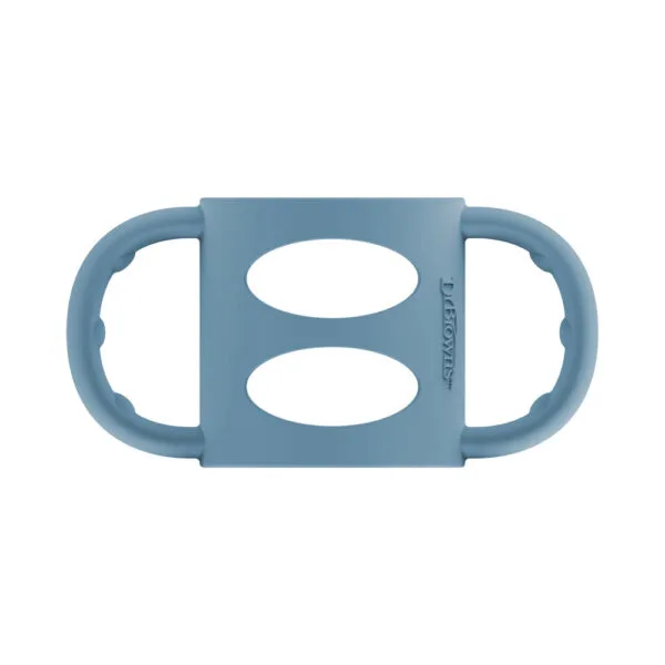 Dr. Brown's Siliconen handles standaardfles blauw
