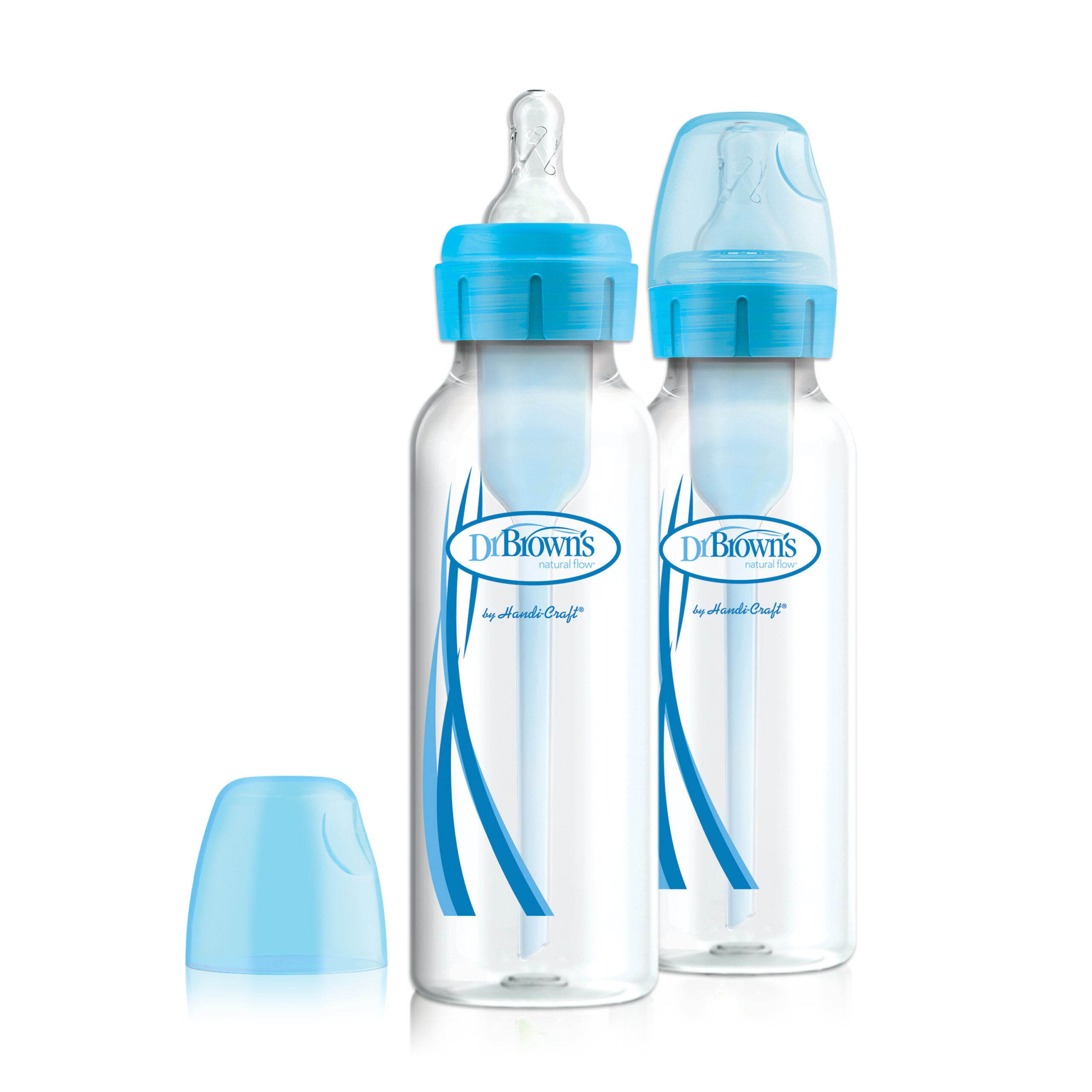 Dr. Brown's Options+ Anti-colic Bottle 2-pack  Biberon à col étroit bleu  250 ml • Dr. Brown's België