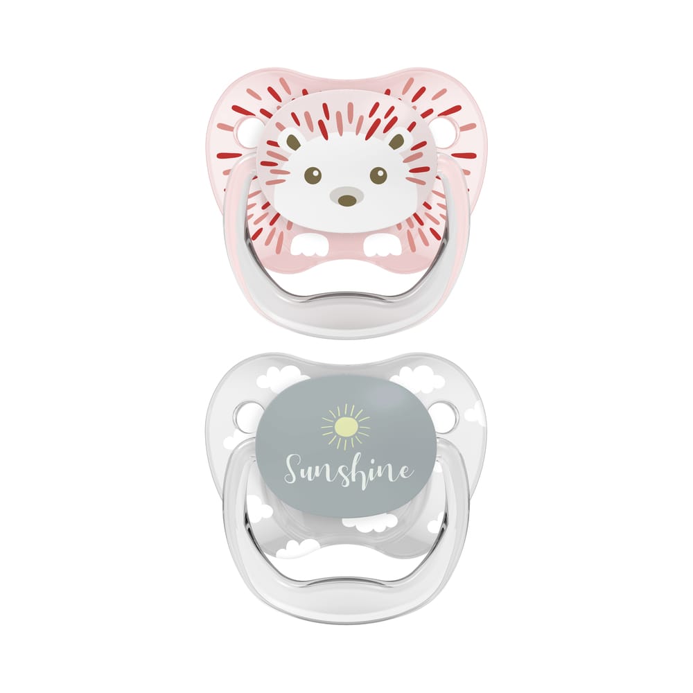 Dr. Brown's Fopspeen 2-pack animal faces fase 1 (animal faces)