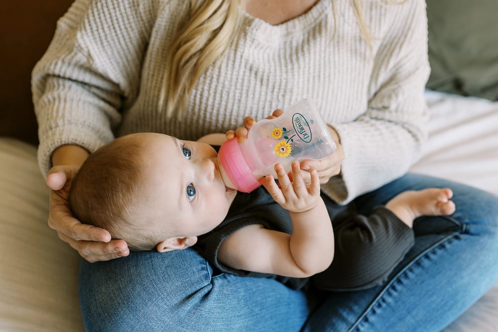 Dr. Brown’s Options+ Anti-colic Bottle Giftset | Brede halsfles roze - Afbeelding 2