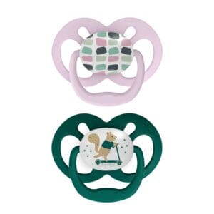 Dr. Brown's Symmetrische fopspeen fase 2 roze/mint 2-pack
