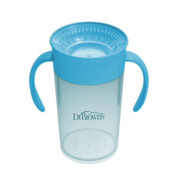Dr. Brown's Straw to 360° Cup Set bleue 300 ml - Image 3